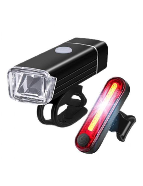 Super Hell Fahrrad LED Beleuchtung Set Fahrradlicht USB Scheinwerfer & Rücklicht
